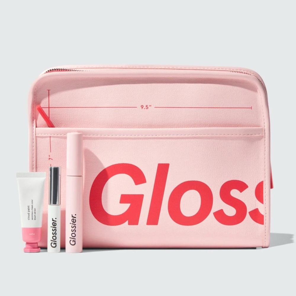 New Large Glossier Beauty Bag